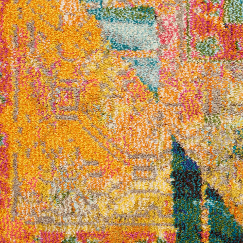 Ivy Bronx Velva Abstract Red/Green/Blue/Gold Area Rug & Reviews Wayfair